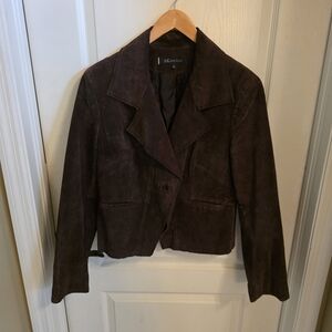Anne Klein Brown Suede Jacket
